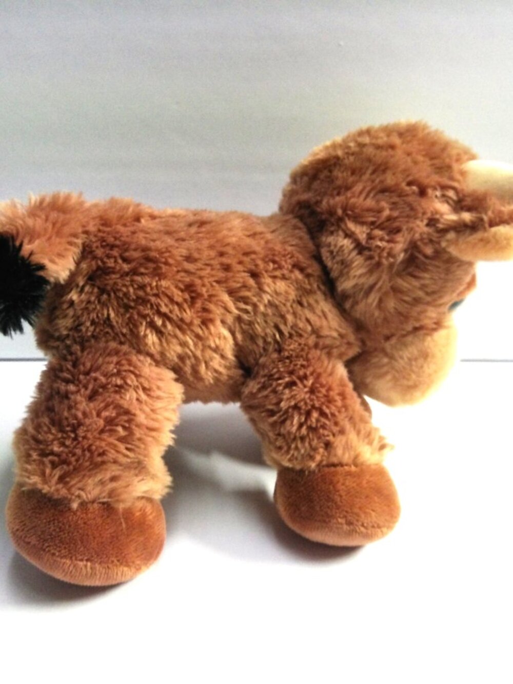 Ranger Bull Dreamy Eyes Plush Toy by Aurora #21279 Brown 10" High Sitting NEW - Picture 4 of 7